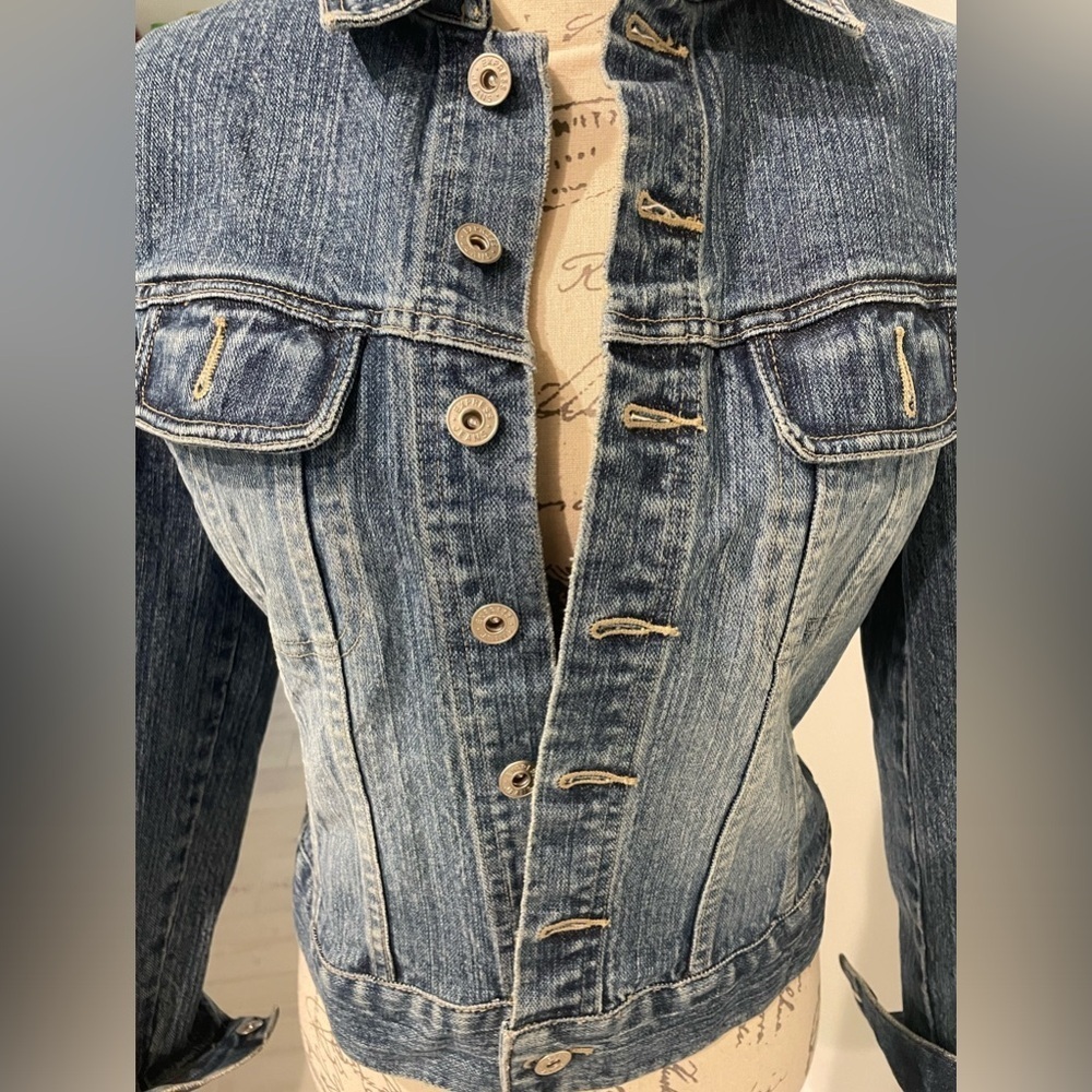 Express Blue Denim Jacket - Picture 6 of 7